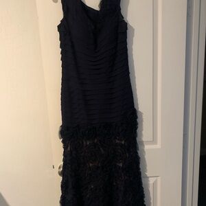 Elegant Blue Sleeveless Dress